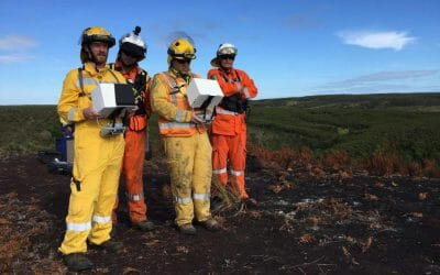 Thermal IR Drone Deployment to Chatham Islands Fire