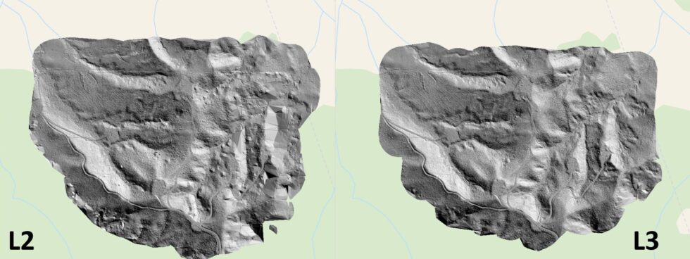 Analysis of LiDAR DJI L2 vs L3 LiDAR Sensors | Interpine Innovation
