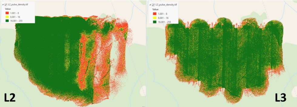 Analysis of LiDAR DJI L2 vs L3 LiDAR Sensors | Interpine Innovation